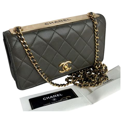 green leather chanel flap bag with mixed metal chain